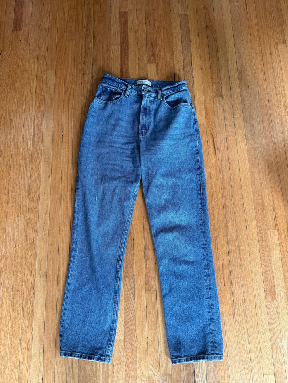 Abercrombie & Fitch the 90’s straight ultra high rise curve love jeans